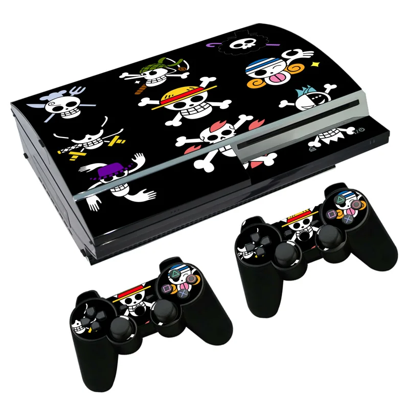 Одна штука Луффи Кожа Наклейка для PS3 Fat PlayStation 3 консоль и контроллеры Skins