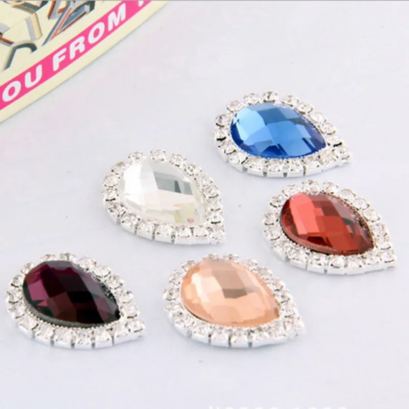 Аппликация для головных уборов одежды сумок 10 шт. розовое золото 2 6*2 см|rhinestone picture