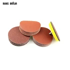 100 шт., круглые абразивные шлифовальные диски для наждачной бумаги