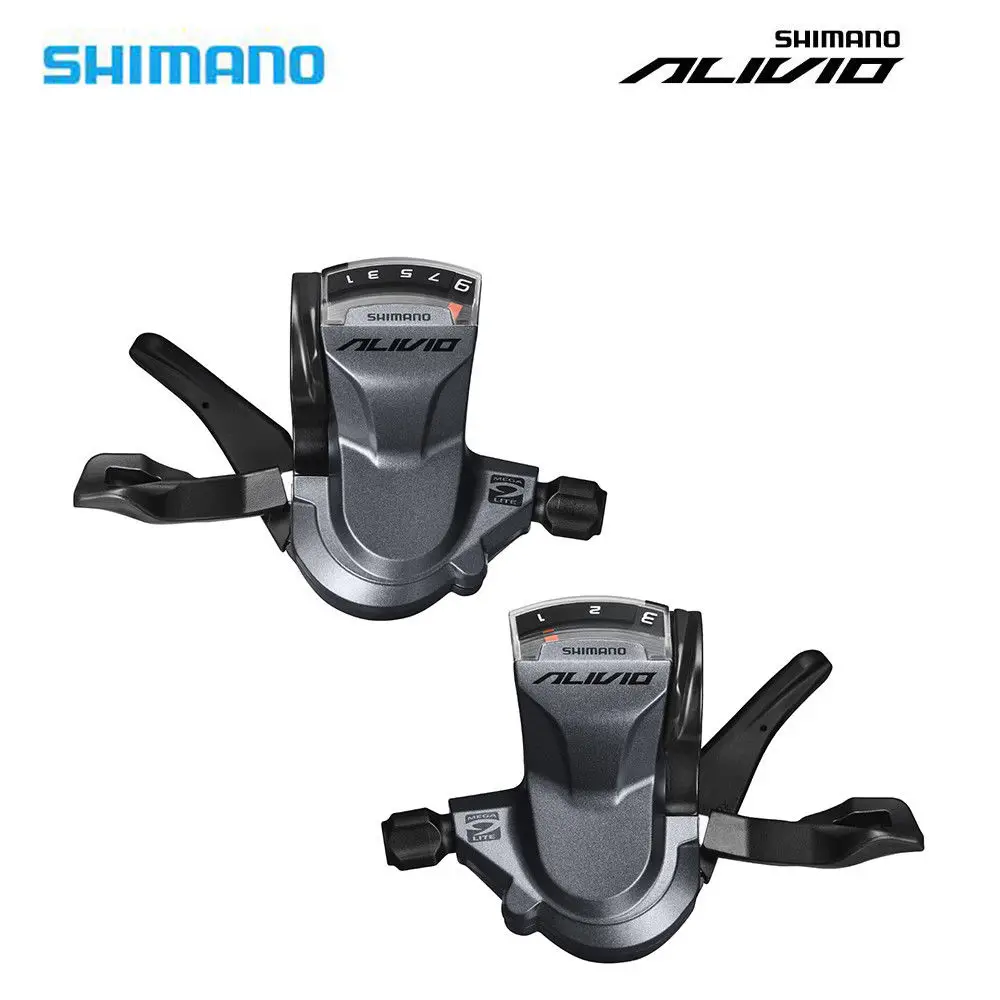A Pair SP41 Катушки Shimano ALIVIO велосипеда SL-M4000 3x9S 27-Скорость велосипед рычаг переключения передач триггер с вращением влево/вправо/пара - Цвет: A Pair SP41