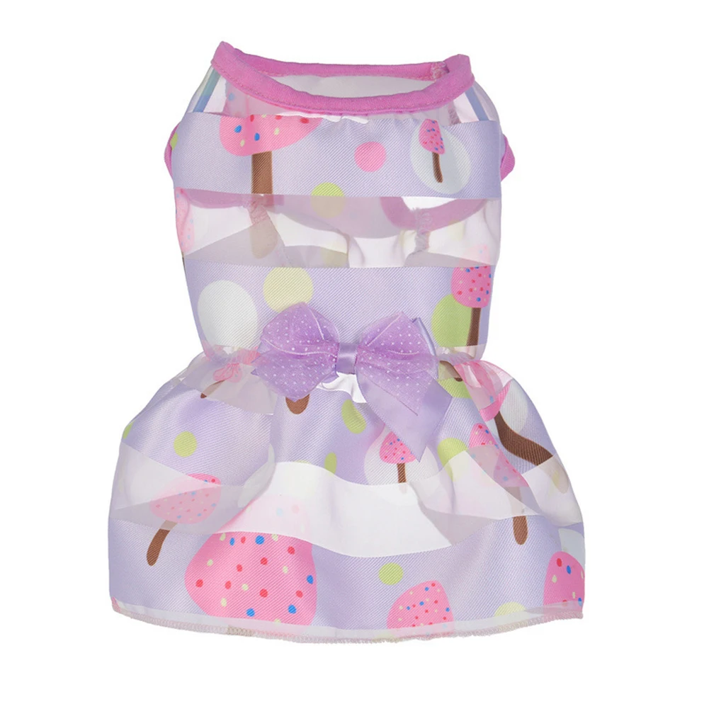 Small Dog Cat Clothes Princess Costumes Wear Resistant Summer Fancy Lovely Distinctive Apparels Bowknot Cute Pet Dress |