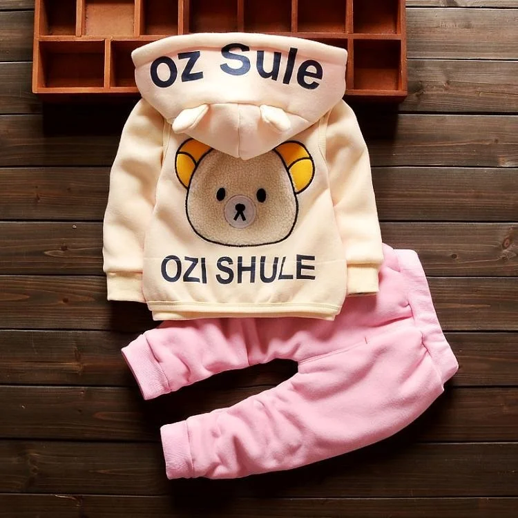 Комплект зимней одежды BibiCola для маленьких девочек повседневный спортивный