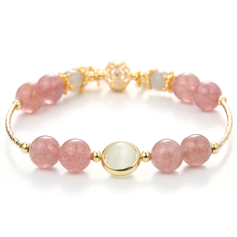 Модные новые бриллиантовые браслеты из 8 мм бусин высококачественные