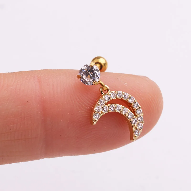 Серьга штанга Sellsets из стали для пирсинга ювелирное изделие прокола козелка и