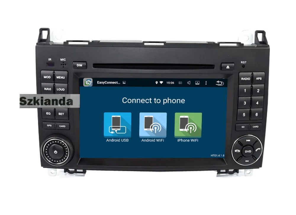 7 дюймовый HD Android 1 автомобильный DVD плеер для Mercedes benz B200 W169 A160 Viano Vito GPS NAVI радио BT