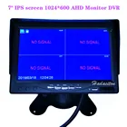 Новый 7-дюймовый цифровой 4-дюймовый раздельный IPS-экран 1024*600 AHD автомобильный монитор, мониторинг безопасности, регистратор вождения DVR