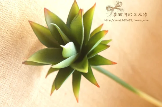 (4 шт./лот) Имитация тропического суккулента с высоким полюсом Агава одна ветка