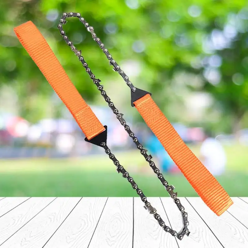 Outdoor Camping Orange Braided Handle Hand Zipper Saw Survival Equipment | Спорт и развлечения