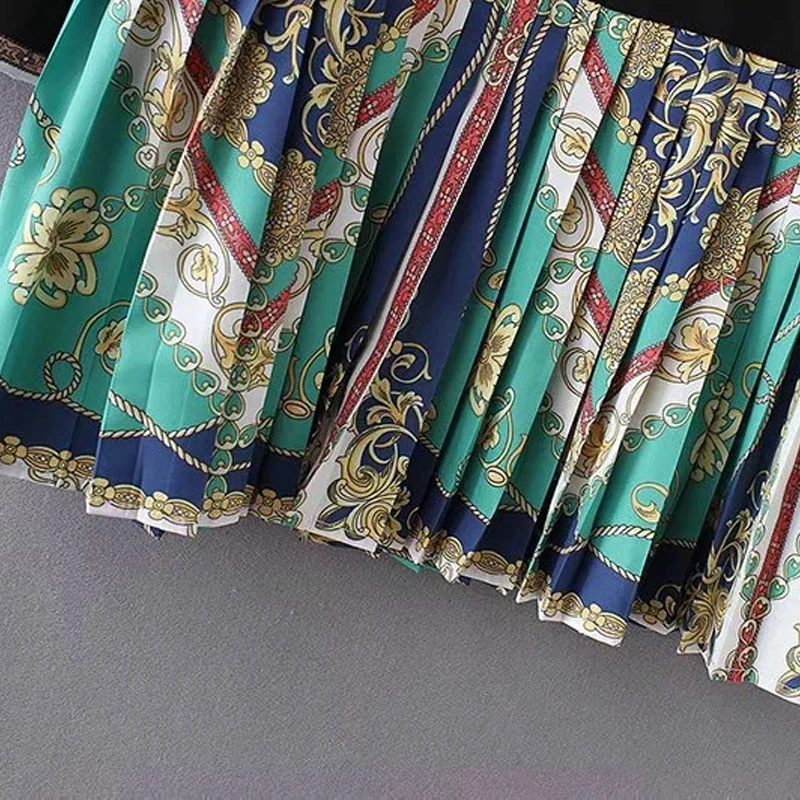 Винтажное платье-рубашка с цветочным принтом boho осеннее платье длинным рукавом