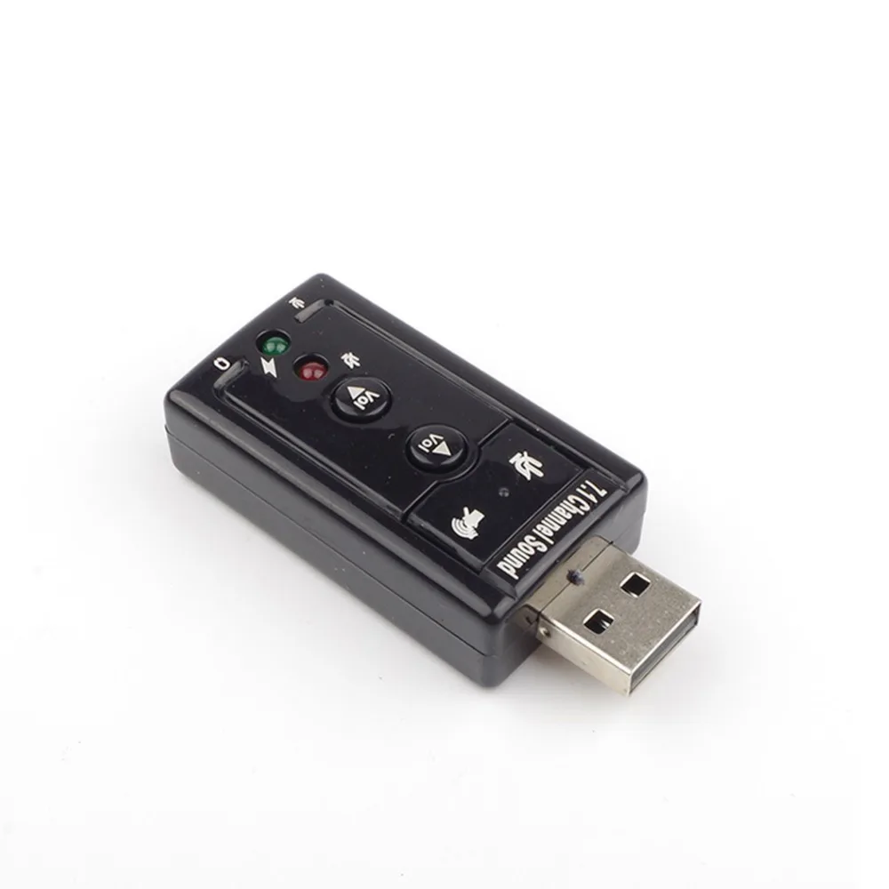 Внешний USB аудио адаптер звуковой карты Виртуальный 7 1 канал 2 0 Микрофон динамик