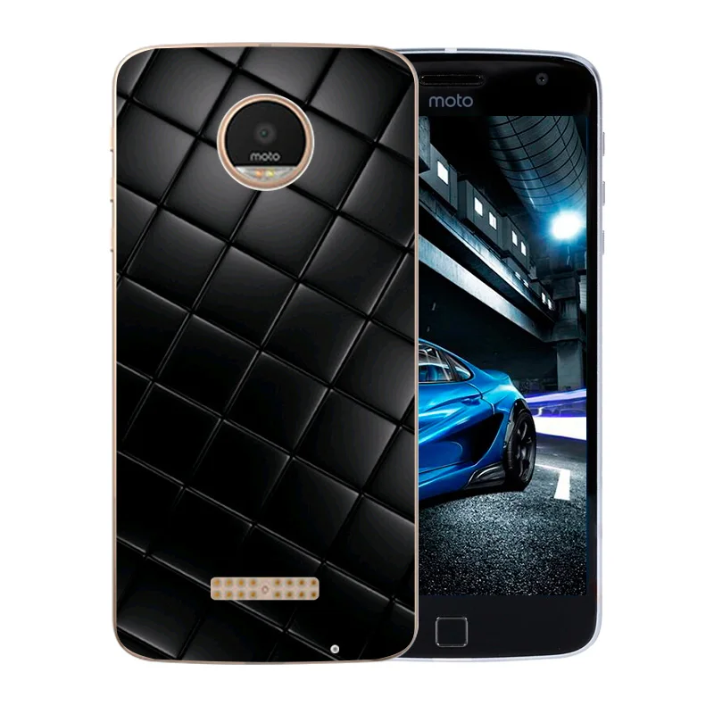 Чехол для телефона Motorola Moto Z Play красочный узор прозрачная задняя крышка X 4 XT 1635-03