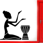 Настенная фотография искусственная красота женское лицо Африканский стиль афро американский Декор для дома H470