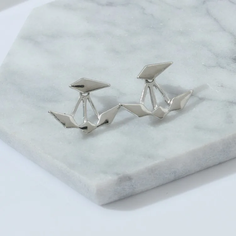 2021 новые модные ювелирные изделия ассиметричные Двойные серьги готические