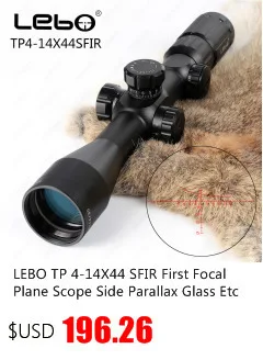 LEBO BJ 3-12X40 SFY первый фокальный самолет винтовки прицелы боковой Параллакс стекло гравированное Сетка Охота Тактический стрельба прицел