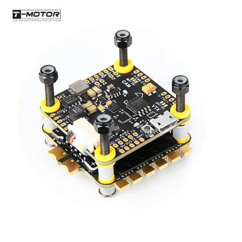 Фото T-motor F4 OSD Контроллер полета и F55A PRO II BL_32 DShot1200 4in1 ESC стек для радиоуправляемого T-motor F4 OSD Контроллер полета и F55A PRO II BL_32 DShot1200 4in1 ESC стек для радиоуправляемого