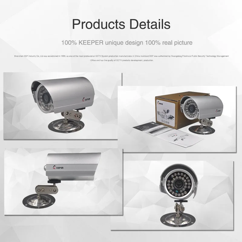 Keeprr Лучшая цена sony ccd 420TVL аналоговый outoor Водонепроницаемый видеонаблюдения