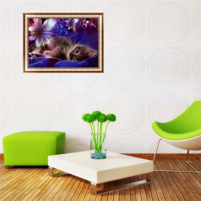 5d diy Алмазная вышивка крестиком Набор для алмазной вышивки мозаичный узор животное лошадь, тигр Орел, кошка фигура украшение дома