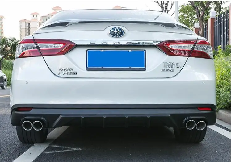 Для 18 Camry ABS защита выхлопного отверстия заднего бампера для- Toyota Camry набор бампер задняя Передняя Лопата задний спойлер
