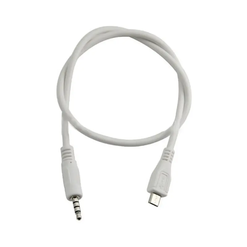 3.5 мм стерео мужчина к Micro USB 5 Булавки Мужской M/M адаптер конвертер аудио кабель 0.5