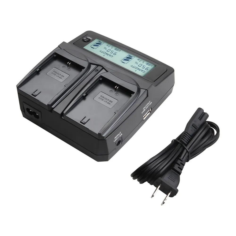 LVSUN Универсальное зарядное устройство для аккумуляторов ЕС/США/KR/AU/UK вход с