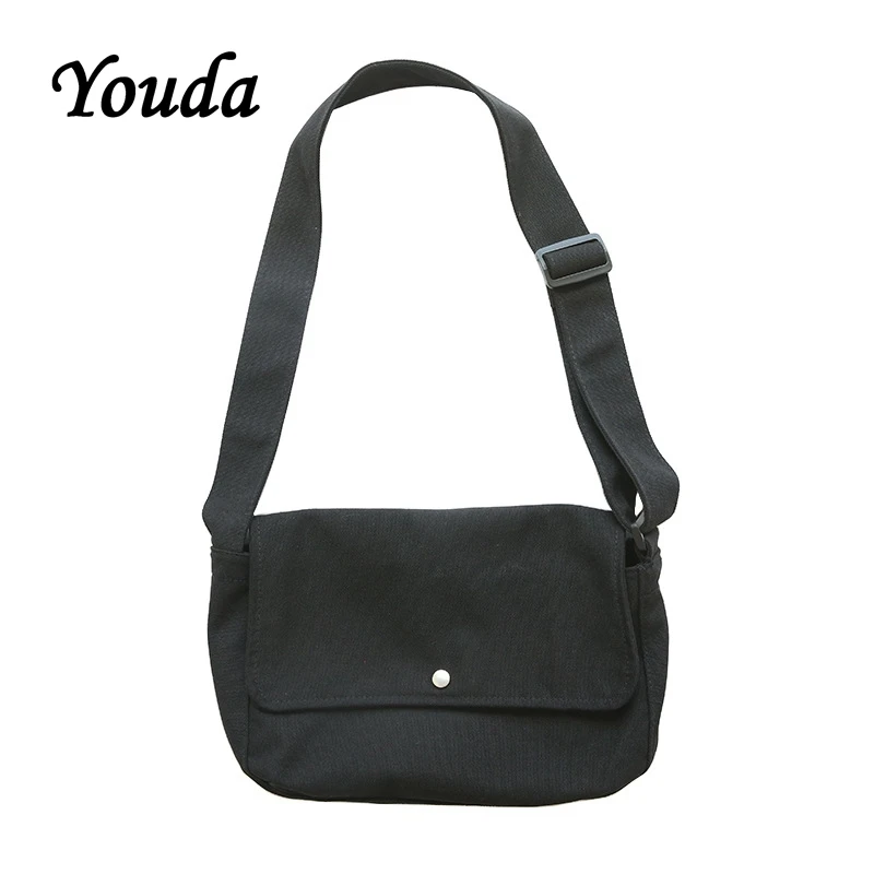 Youda Большая вместительная сумка на плечо модная Холщовая Сумка через простая