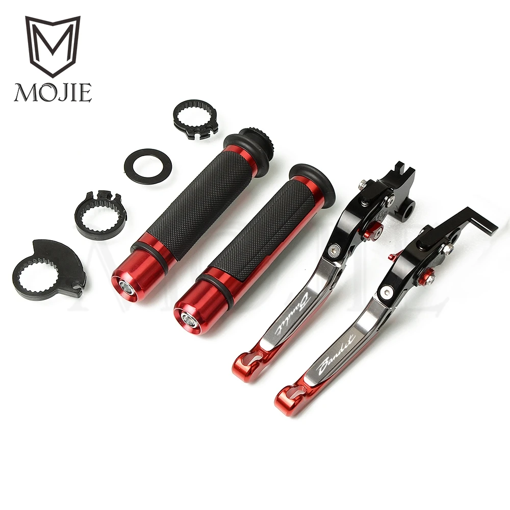 Black Titanium Red Мотоцикл с ЧПУ Регулируемые тормозные рычаги сцепления Руль рукоятки для Suzuki GSF650/GSF650S/GSF650N BANDIT 2007- 2008 - Цвет: Black Titanium Red
