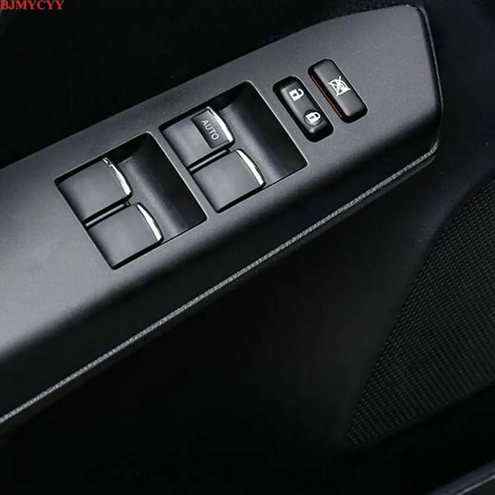 BJMYCYY переключатель подъема стекла декоративные пайетки для Toyota Land Cruiser 200 2008 2009 2010