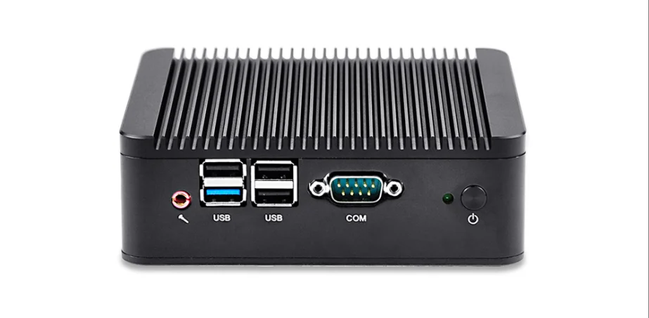 OEM/ODM безвентиляторный мини-ПК Qotom Q180P/Q190P с celeron J1800/J1900 на плате 1080P 4 последовательный порт двойной lan мультимедийный плеер