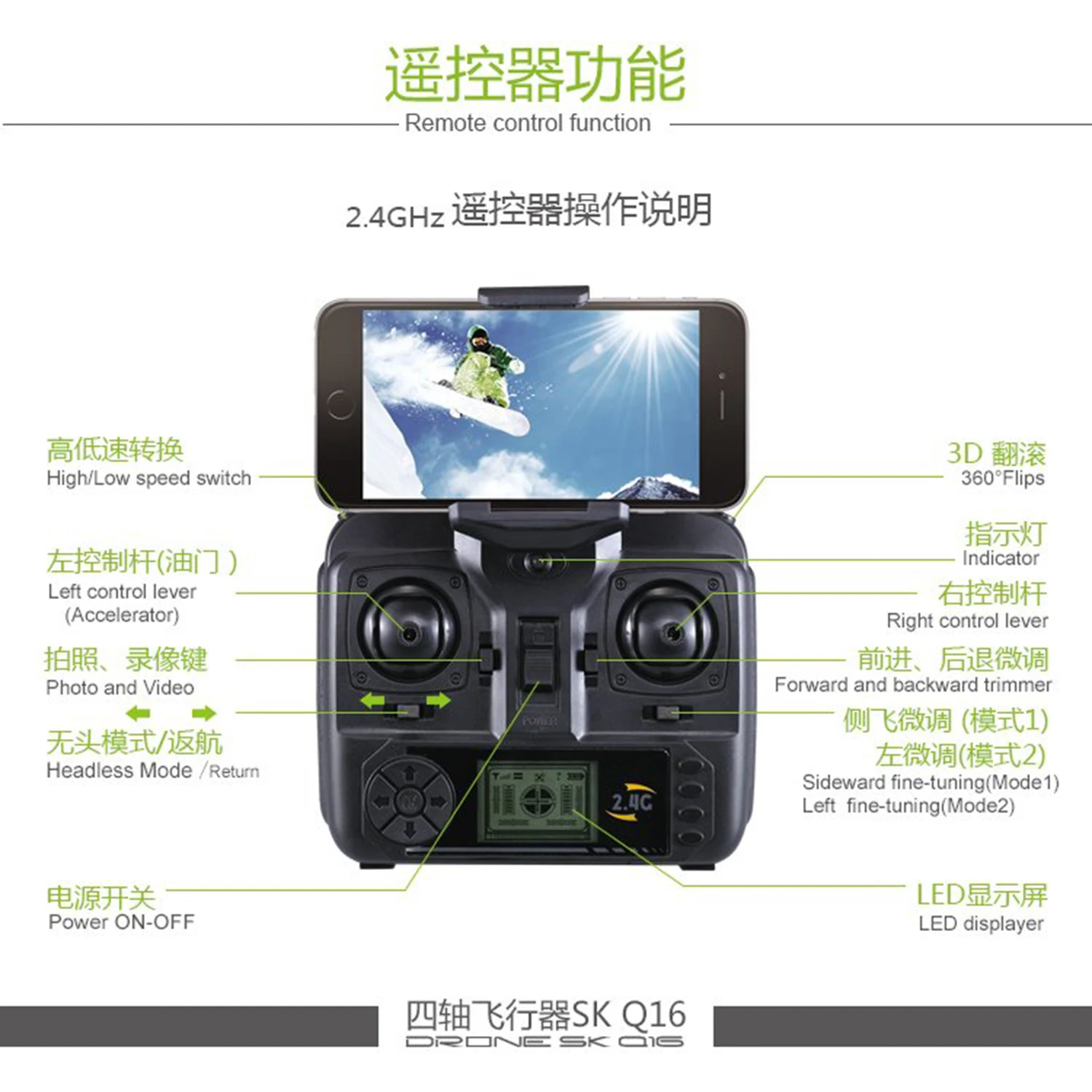 WiFi FPV 2.4Ghz 4CH RC Quadcopter Drone 2MP HD Camera RTF UAV | Электроника