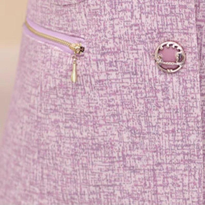 

AKSLXDMMD 2019 Autumn Women Blazer Coat Long Sleeve Mother's Jacket Office OL High-Grade Fashion Slim Suits Outwear YR136