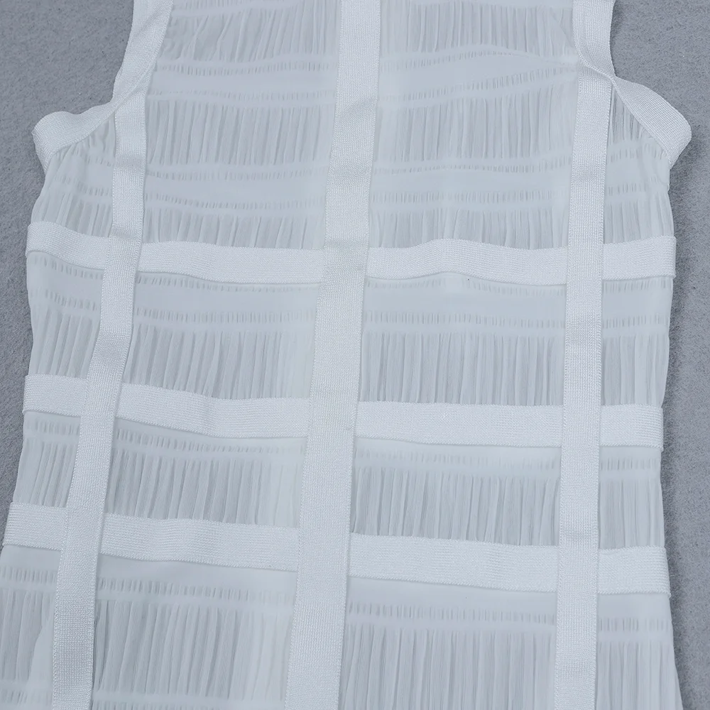 Новое роскошное сексуальное Белое длинное облегающее Платье макси с кисточками