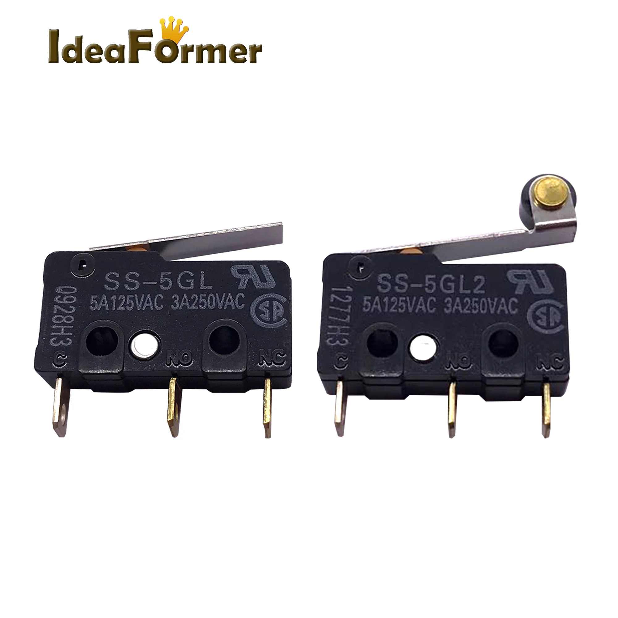 

5Pcs/Lot 3D Printer Ultimaker Micro limit Switch OMRON SS-5GL SS-5GL2 3A-250V 5A-125V Button Limit Switch Fretting Copper Parts.