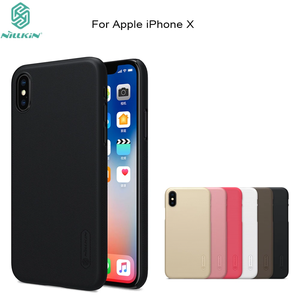Чехол Nillkin для iphone X матовый ПК твердый пластиковый чехол на заднюю панель