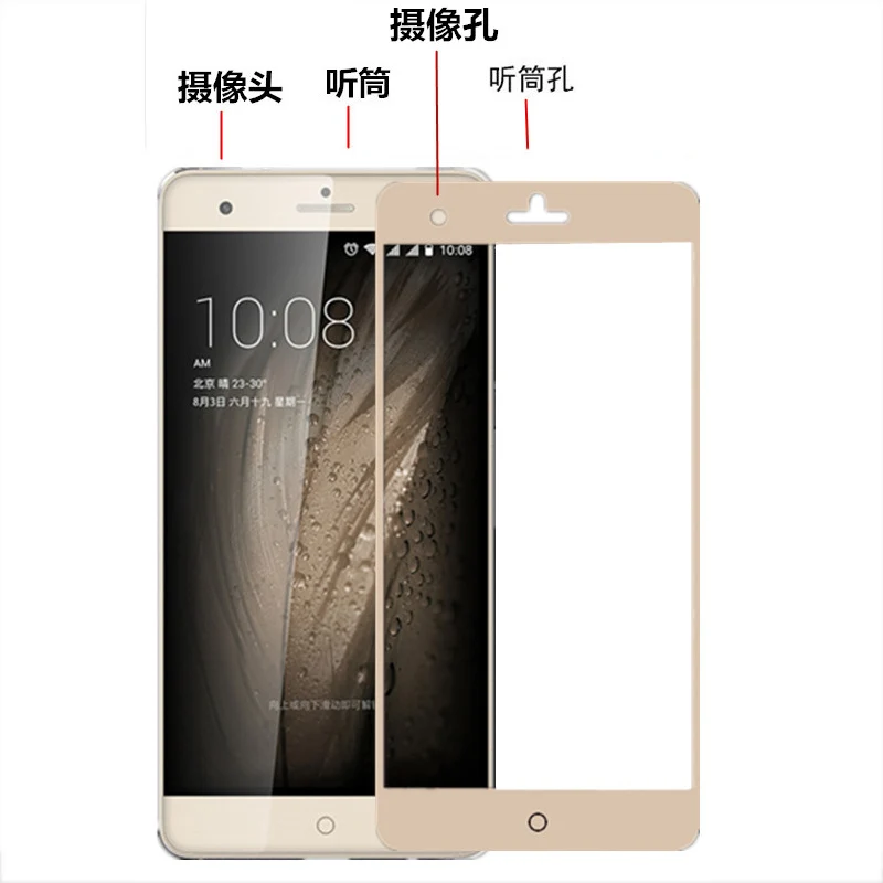 Для zte лезвие V7 Max Стекло закаленное Полное покрытие пленка для Максимальная