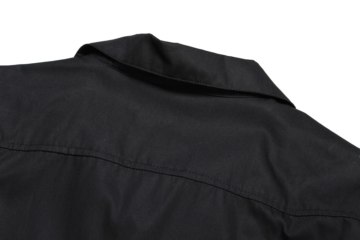 Мужская винтажная рубашка с коротким рукавом черный/белый цвет|men shirt|men shirt patternmens