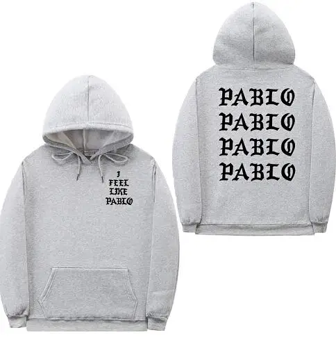 16 I Feel Like Paul Pablo Kanye West, мужские толстовки с капюшоном, толстовки в стиле хип-хоп, уличная толстовка с капюшоном pablo, худи - Цвет: 16