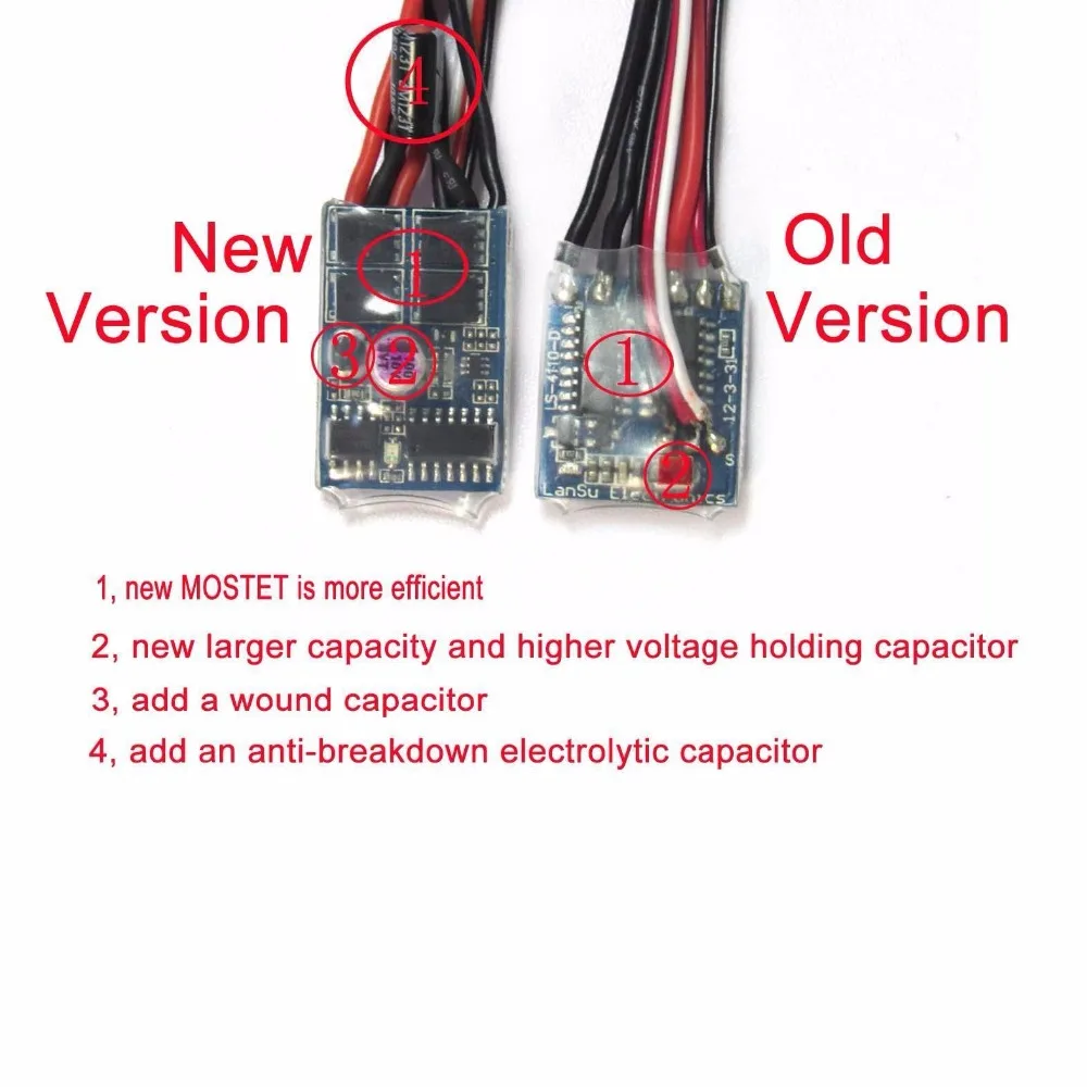 Электрический регулятор скорости Hobbypower 10A Brushed ESC для радиоуправляемого
