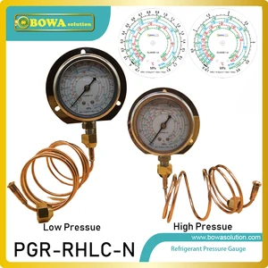 One pair of oil filled Stainless steel pressure gauges is for use in R134a, R22, R404a or R407c cooling equipments or freezers