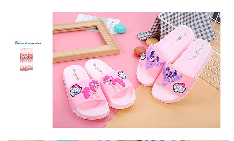 Милые летние тапочки для девочек детские тапочки chinelo мультфильм дружба Is Magic детские шлепанцы Zapatillas bebe детские Тапочки