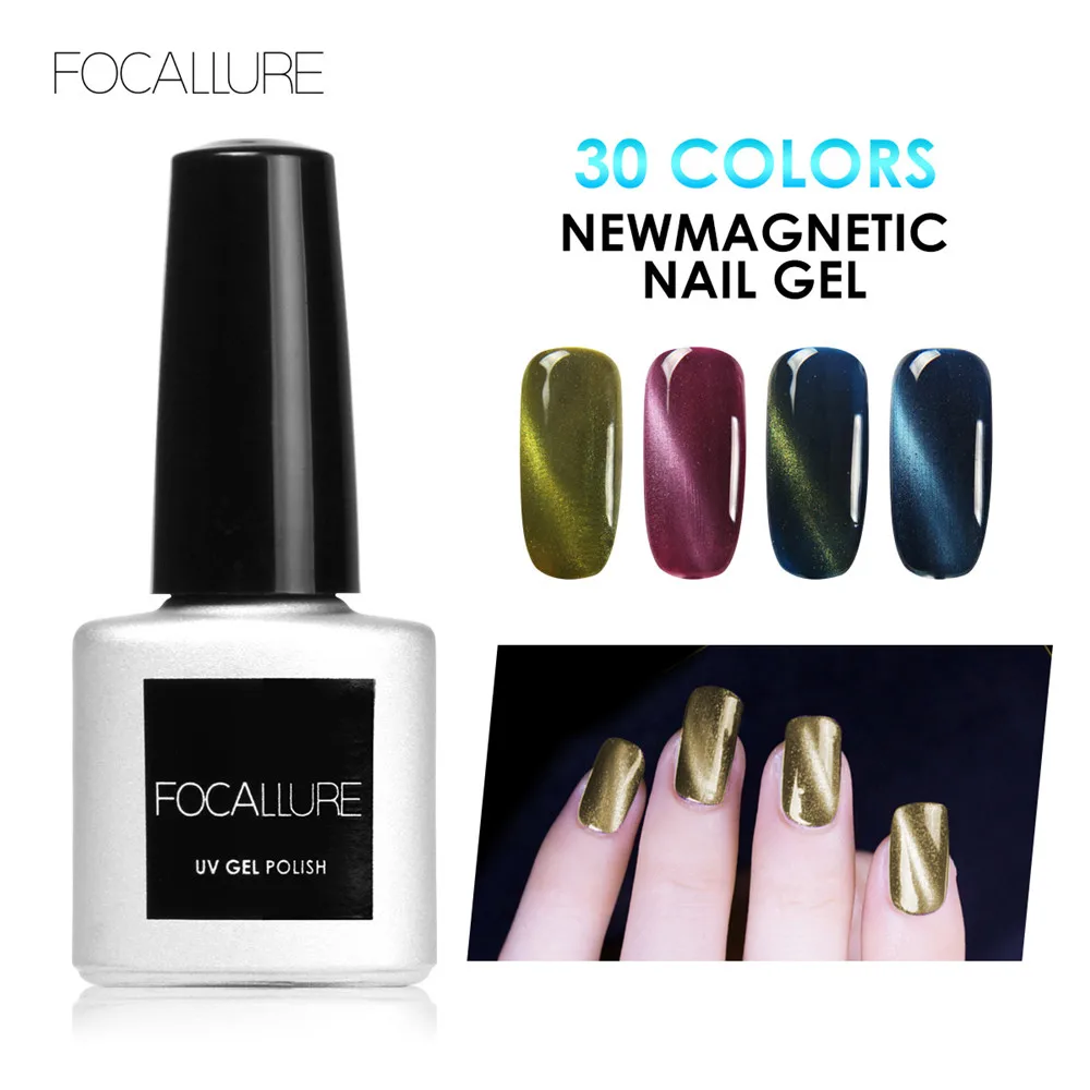 Focallure/ноготь лак @ Soak Off Гель-лак для ногтей кошачий глаз УФ светодиодный vernis ongle
