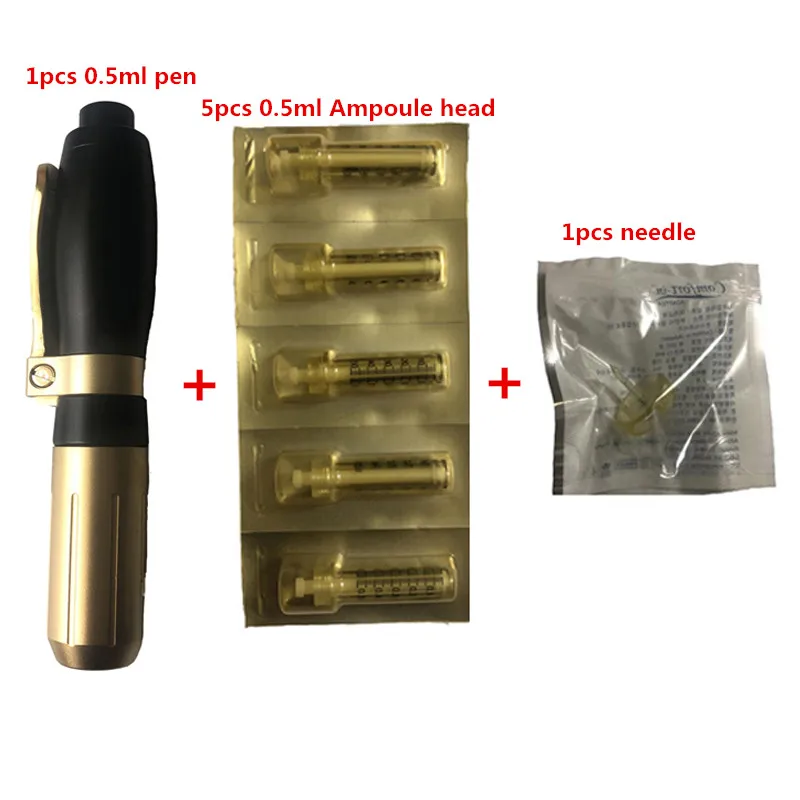 

0.5ml hyaluronic pen with 10pcs Syringe and 2 needle free atomizer hyaluron injection pen wrinkle removal