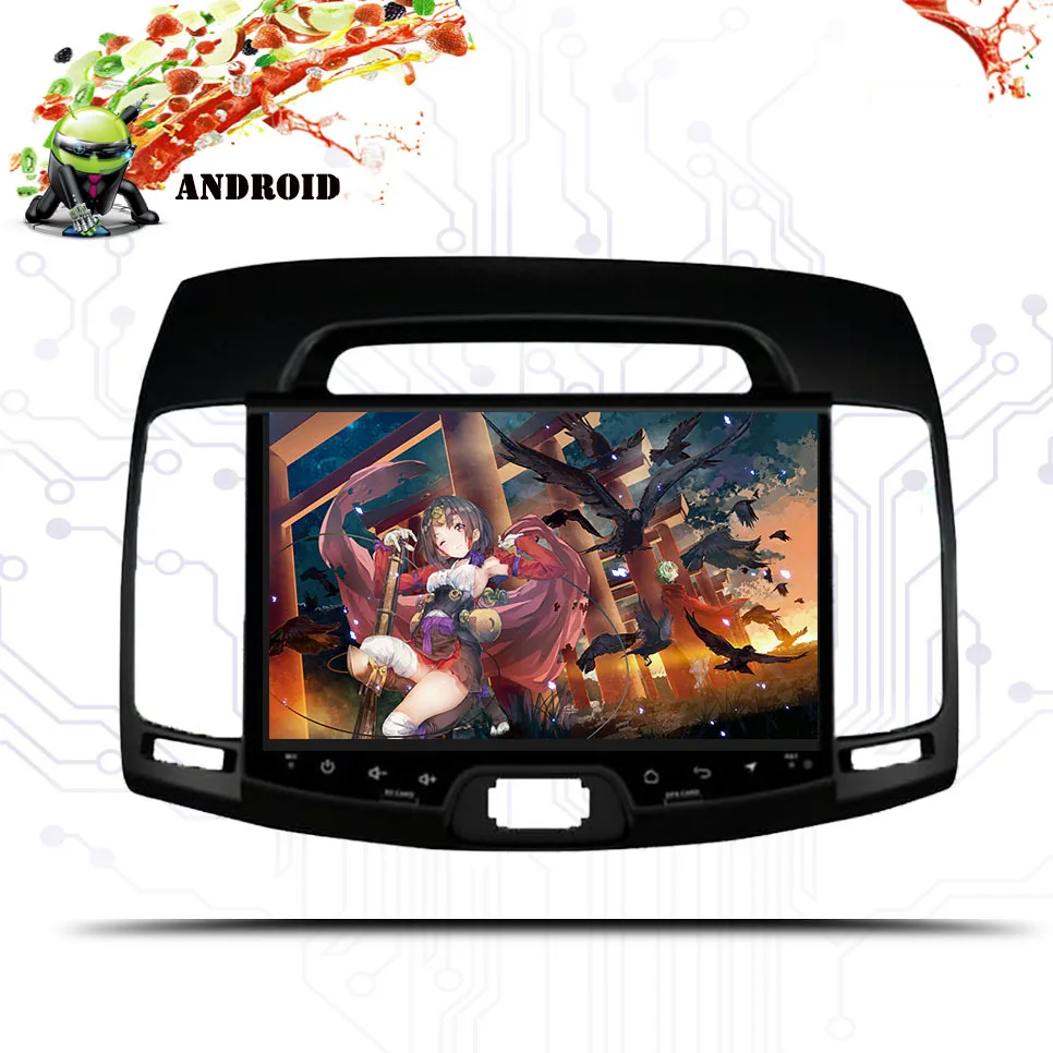Авторадио Android 9 0 8 ядерный Автомобильный dvd плеер для hyundai elantra 2007-2011 Мультимедиа