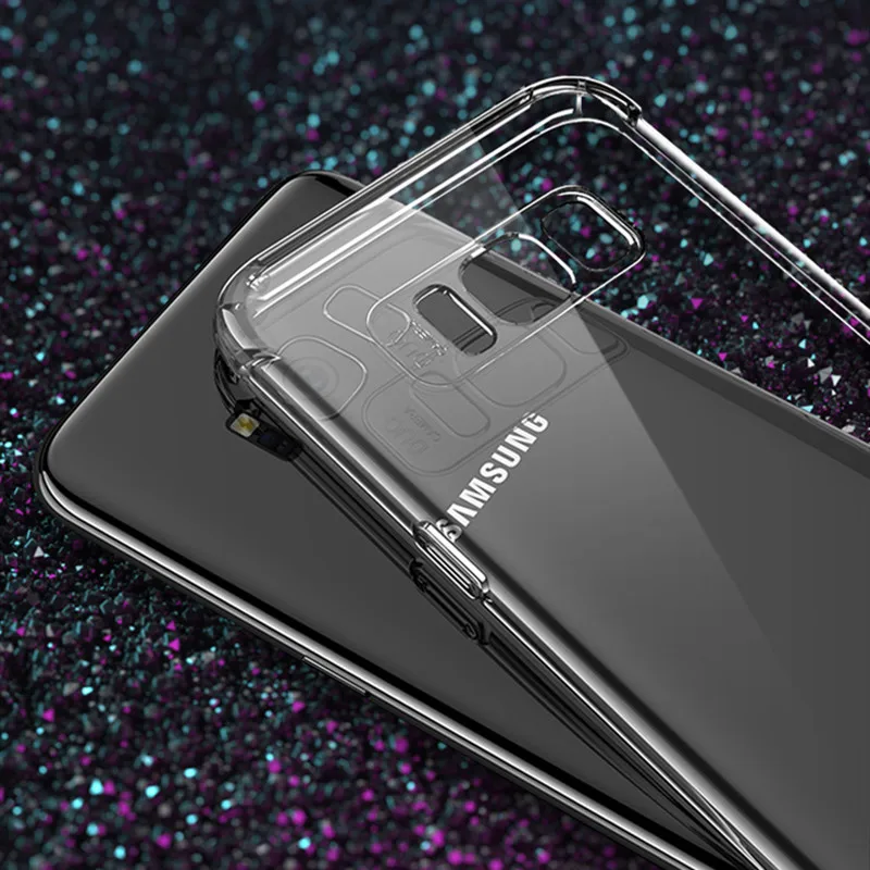 JOYCE Shockproof Case For Samsung S8 S9 S10 S10lite s10Plus Phone Galaxy Note8 9 Covers Clear Soft Silicone TPU Coque | Мобильные