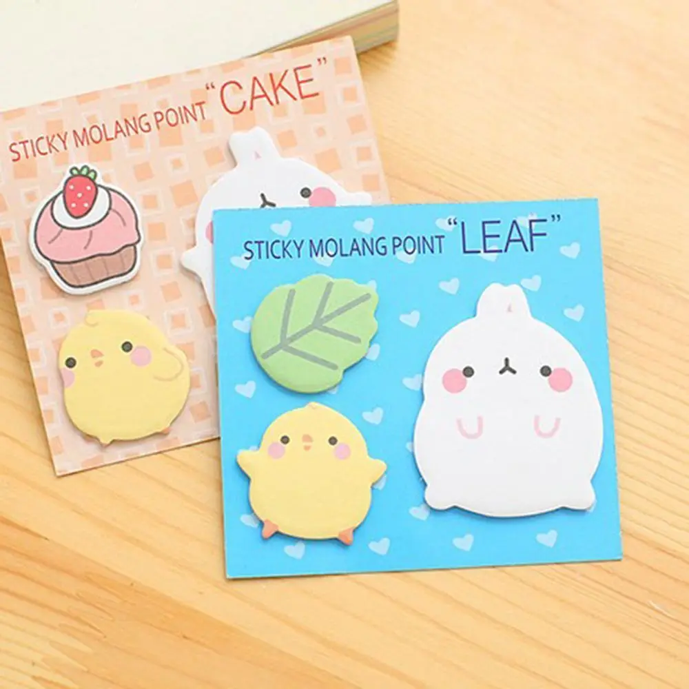 Милые животные Kawaii Кролик цветок Friut Sticky memo pad Sticky Notes Закладка школьные канцелярские принадлежности Papeleria