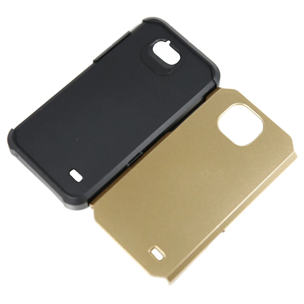 Двухслойный тонкий гибридный противоударный армированный чехол 2 в 1 для ZTE