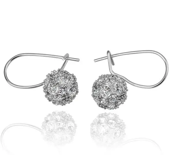 Сюй Классический Модный комплект Циркон мяч Серьги-гвоздики продаем оптом Для