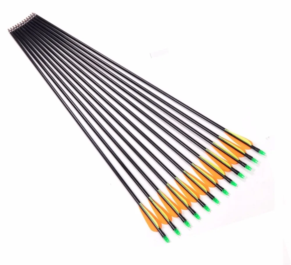 Стрелы из стекловолокна 12 шт./лот 30 дюймов|spine 500|arrow arrowsarrow spine 500 |