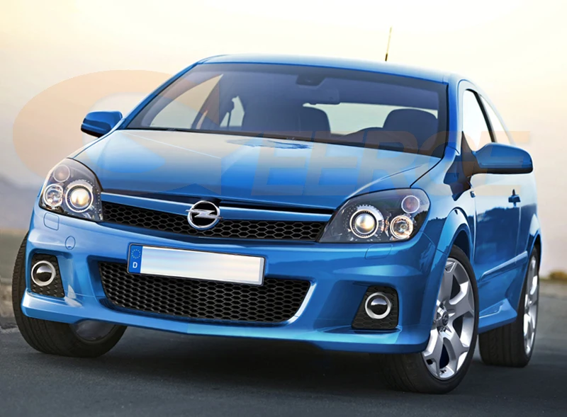 Для Opel Astra H 2004-2010 ксеноновая фара отличный RF Bluetooth контроллер многоцветный RGB светодиодный ангельские глазки Halo Кольцо Комплект