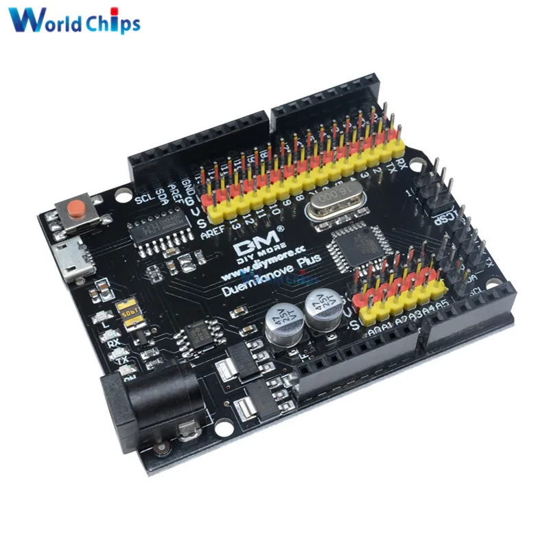 Макетная плата Duemilanove Plus CH340G ATmega328P микроконтроллера FT232 I/O микрошлифованный
