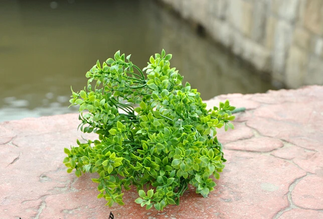 Искусственные растения Садоводство Цветок Стене Кашпо мини перец зеленая трава